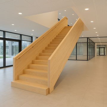 Leidorf GmbH - TimberStair | Massive CLT-Treppen – Qualität aus einem Guss
